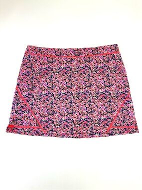 Lady Hagen Golf Sport Skirt Size 16 Stretch Athletic neon Pink Print Tennis Golf